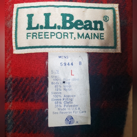 Vintage Tan Bomber Jacket with Red Plaid Lining - Picture 4 of 10